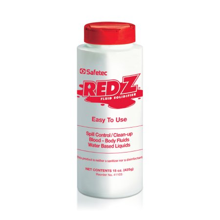 Spill Control Solidifier Red Z™ Shaker Top Bottl .. .  .  